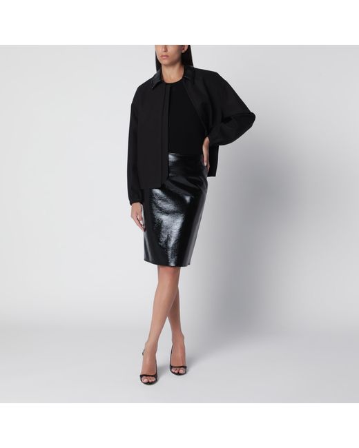 Courreges Black Bomber Jacket