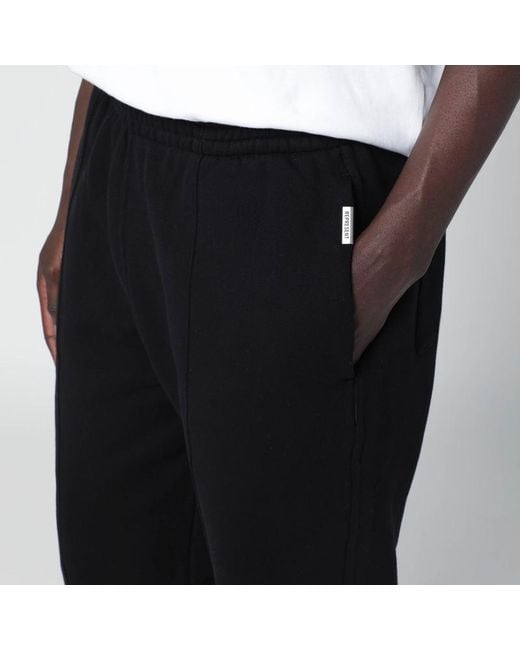 Represent Black Cotton Jogger Pants for men