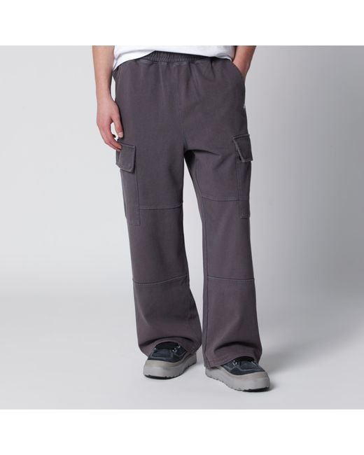 A Bathing Ape Gray Washed Cargo Jogging Pants for men