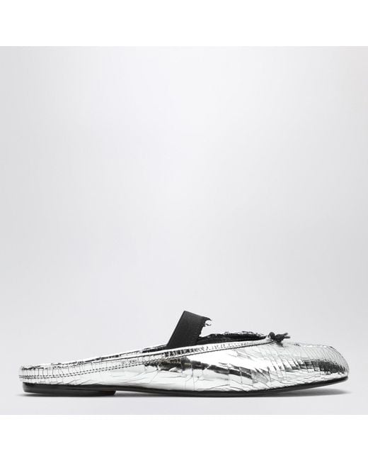 Maison Margiela White Mule Tabi Broken Mirror