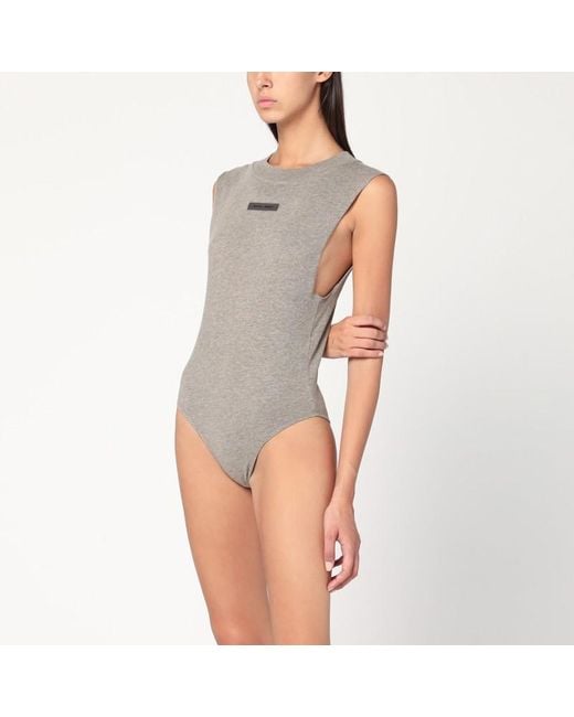 Body Sans Manches En Mélange De Coton Fear Of God en coloris Gray