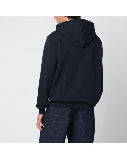 A.P.C. Blue Cotton Hoodie for men
