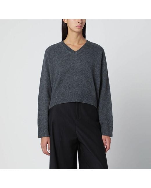 Loulou de Saison Gray Anthrazitgrauer Kaschmirpullover