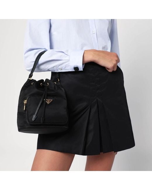Seau Duet En Re-Nylon Prada en coloris Black