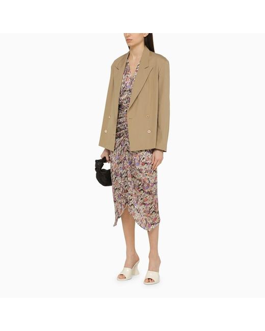 Giacca doppiopetto beige in cotone di Dries Van Noten in Natural
