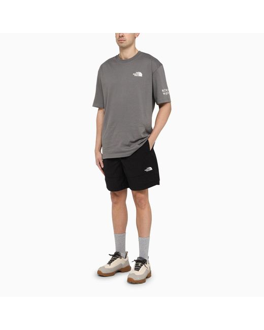 The North Face Black Short With Logo for men