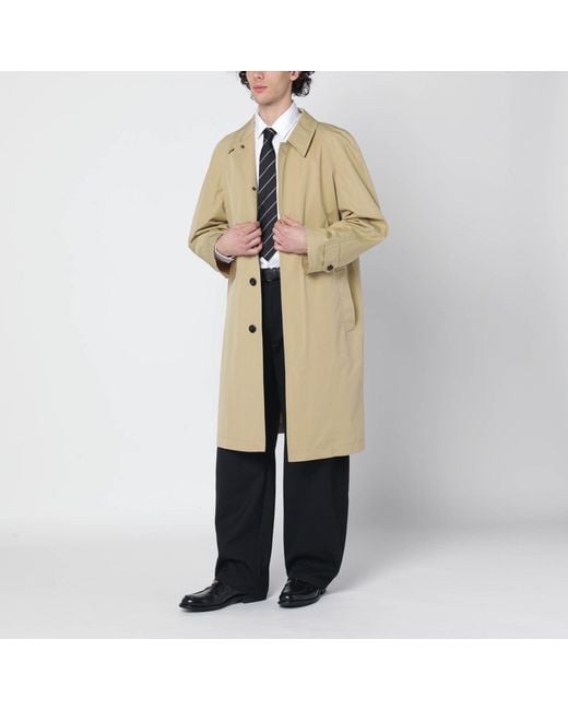 Burberry Natural Cotton Overcoat for men