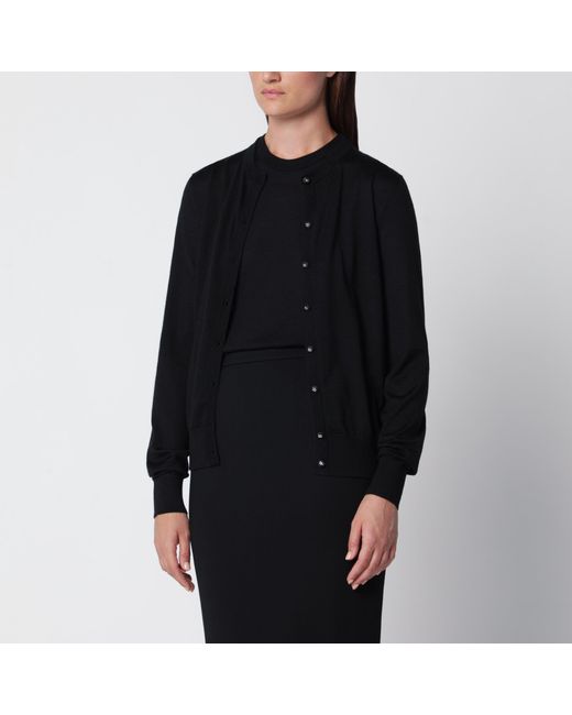 Dolce & Gabbana Black Cashmere And Silk Cardigan