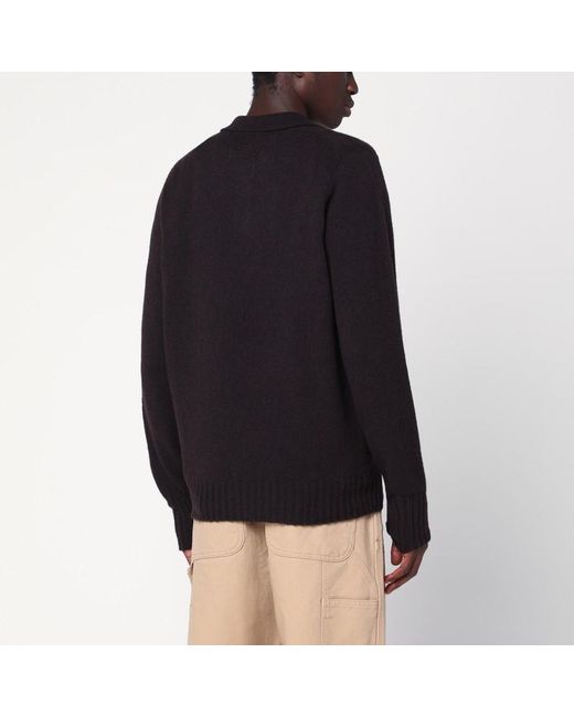 Polo En Laine D'Agneau Drumohr pour homme en coloris Black