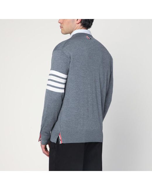 Thom Browne Blue Wool Sweater for men