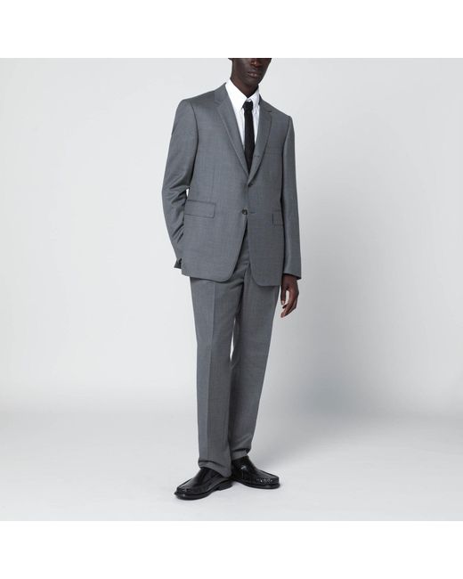 Thom Browne Gray Singlebreasted Wool Jacket for men