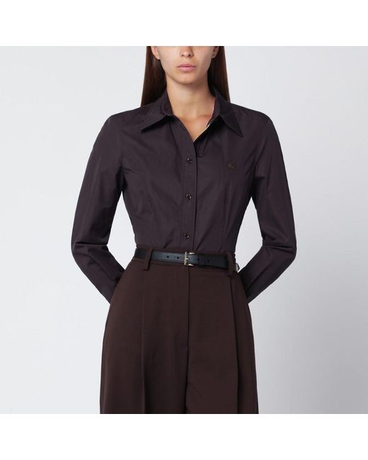 Burberry Black Cotton Shirt