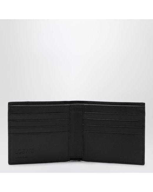 Loewe Black Grained Leather Puzzle Bifold Wallet for men