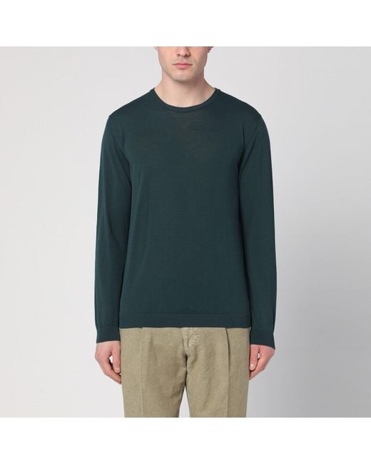 Roberto Collina Green Dark Sweater for men