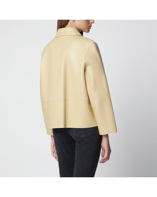 Totême Natural Light Lamb Leather Jacket