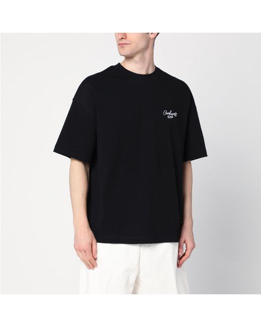 Carhartt Black S/s Signature Script T-shirt for men