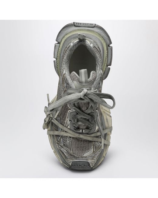 Balenciaga Gray 3Xl Eggshell Coloured Mesh Sneaker