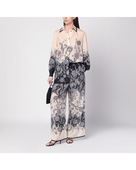 Zimmermann Multicolor Cream Rhiannon Trousers With Fantasy Print