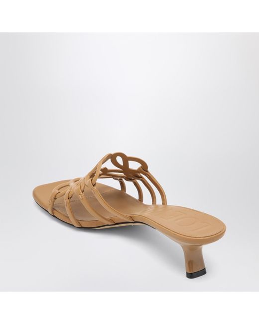 Loewe Brown Petal Anagram Slides