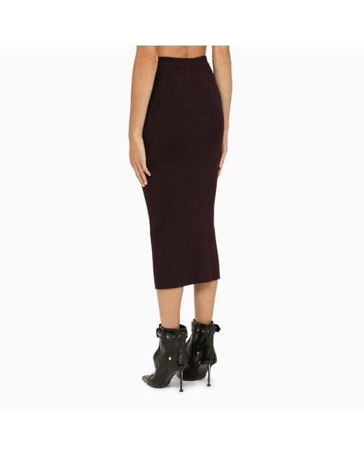 Black knee clearance length skirt queen