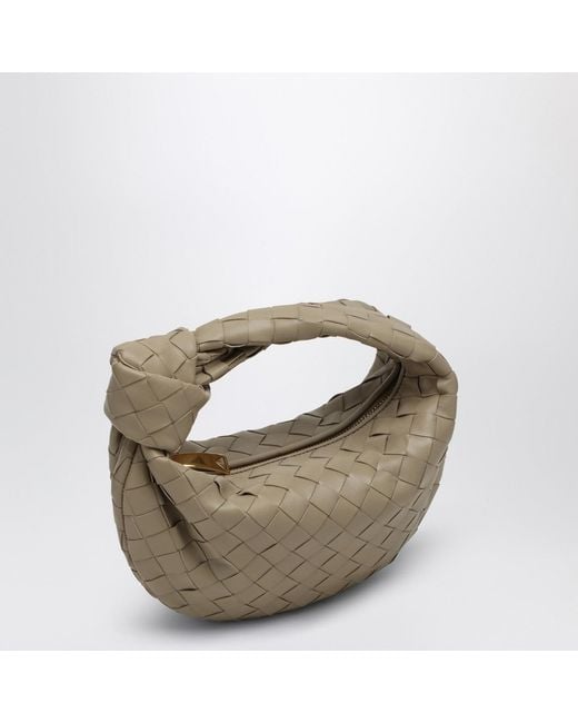 Bottega Veneta Metallic Mini Jodie Bag Écru
