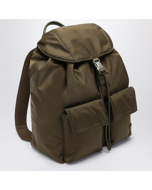 AMI Green Marcel Truffle-Colored Nylon Backpack