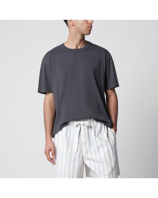 Tekla Black Washed Short-Sleeve T-Shirt for men
