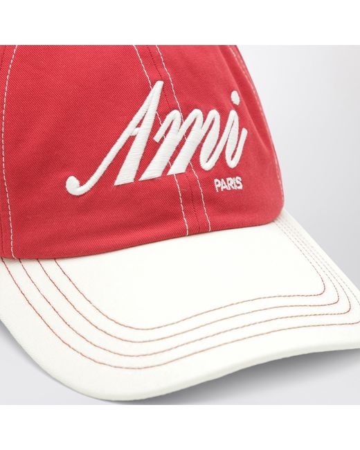 AMI Red Signature Cap for men