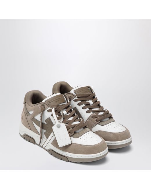Off-White c/o Virgil Abloh Gray Out Of Office Sneakers Rhodium Light for men