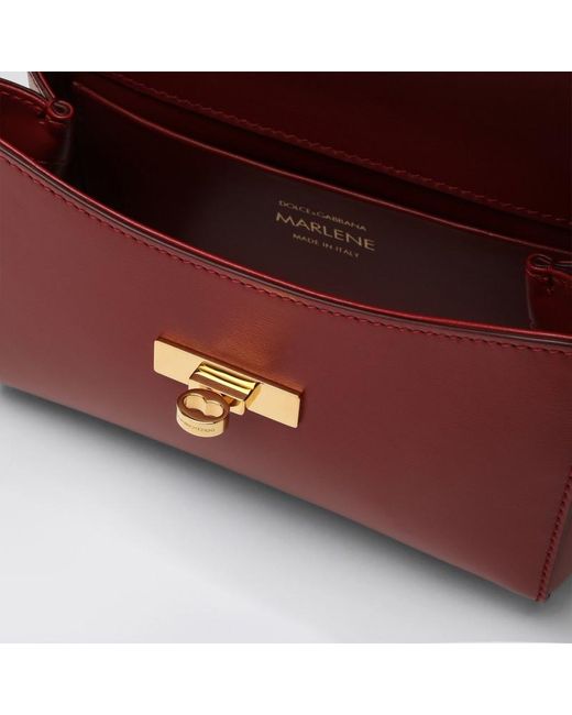 Dolce & Gabbana Red Kleine Rote Schultertasche Marlene