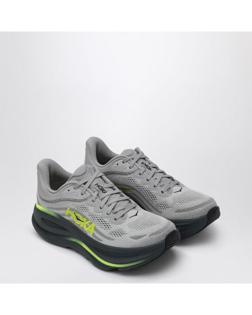 Hoka One One Gray Bondi 9 Sneakers for men