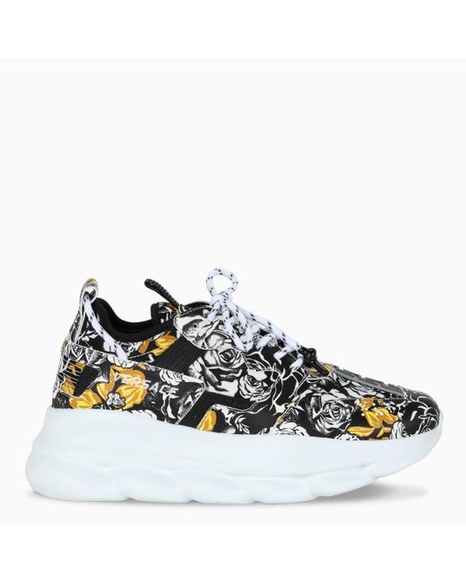 Versace black and deals multicoloured chain reaction sneakers