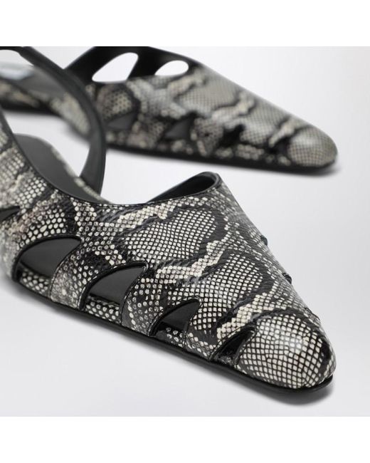 Alaïa Black Slingback Ballerinas