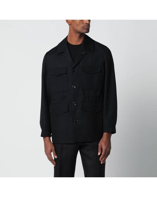 lardini-Black-Viscose-And-Silk  display picture 2