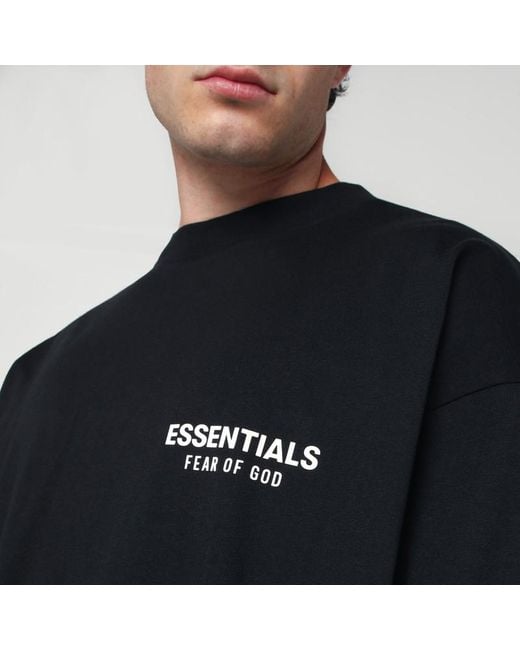 Fear Of God Black Cotton Sweater With Logo for men