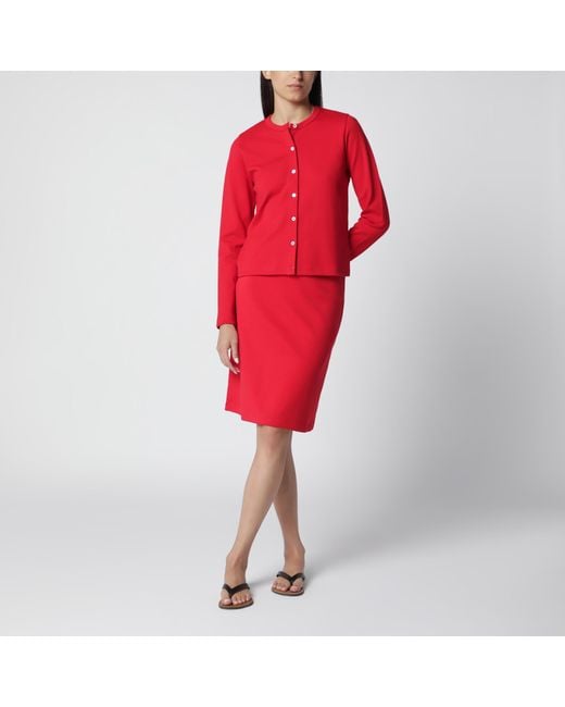 Flore Flore Red Poppy Organic Cotton Cardigan