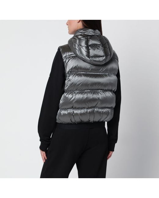 Moncler Black Fluidite Metallic Padded Vest