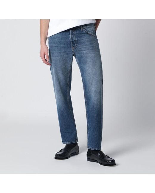 PT Torino Blue Mid Washed Rebel Jeans for men