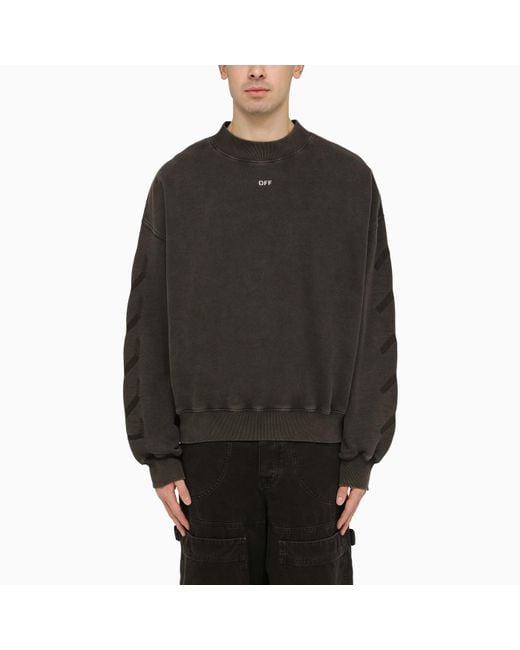 Off-White c/o Virgil Abloh Black Off- Skate S.Matthew Sweatshirt for men