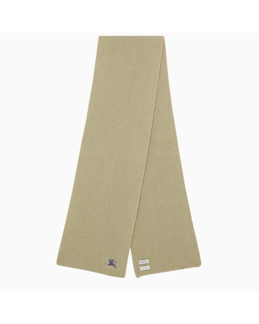 Burberry Green Hunter Scarf With Logo