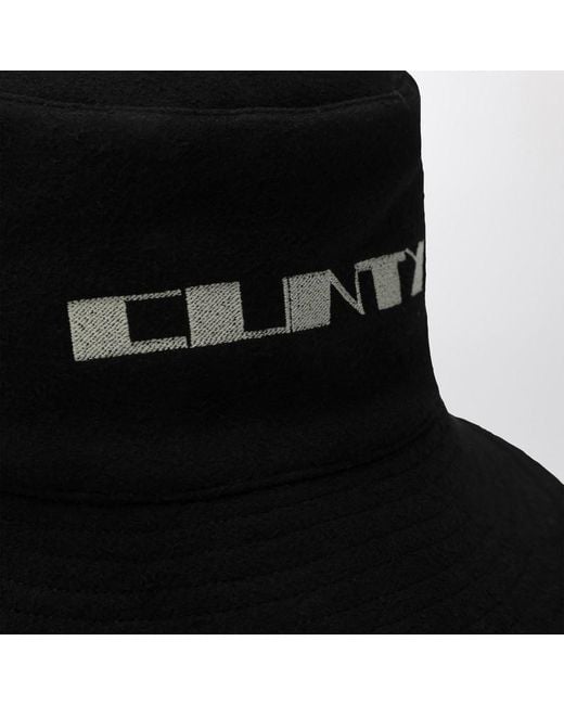 Rick Owens Bucket Hat Schwarz Cunty in Black für Herren