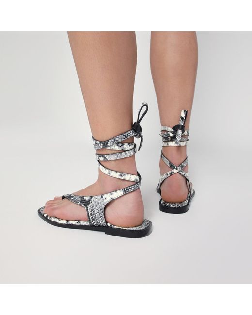 A.Emery White The Heidi Sandals Snake-Effect