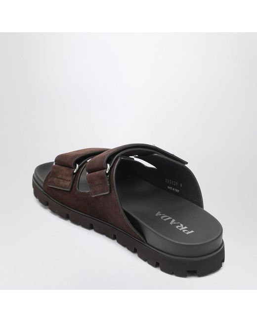 Prada Black Strappy Sandals for men