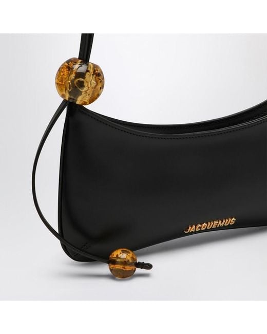 Jacquemus Black Schwarze Tasche Le Bisou Aus Leder