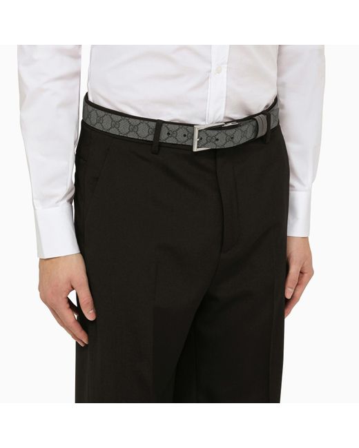 Gucci Gray Reversible Grey Belt for men