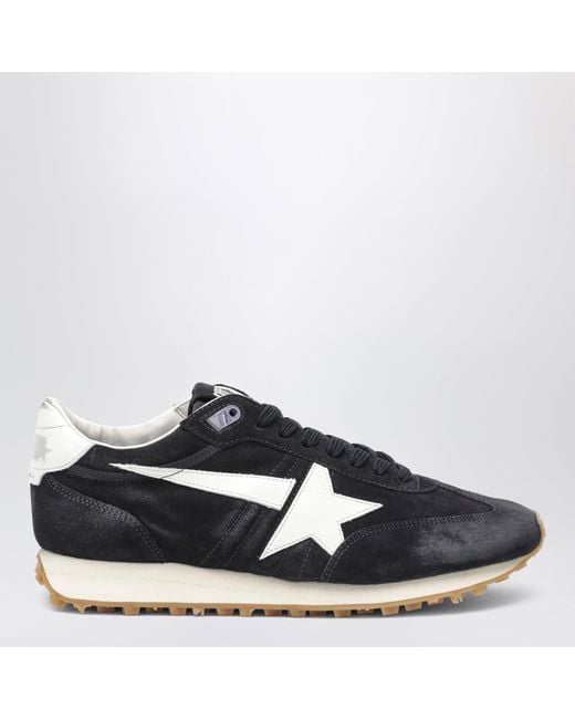 Golden Goose Deluxe Brand Blue Marathon Sneakers for men