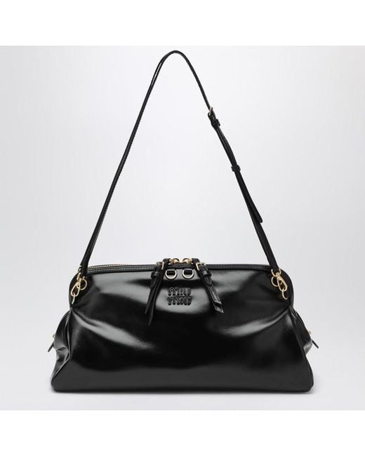 Miu Miu Black Glossy Leather Bag