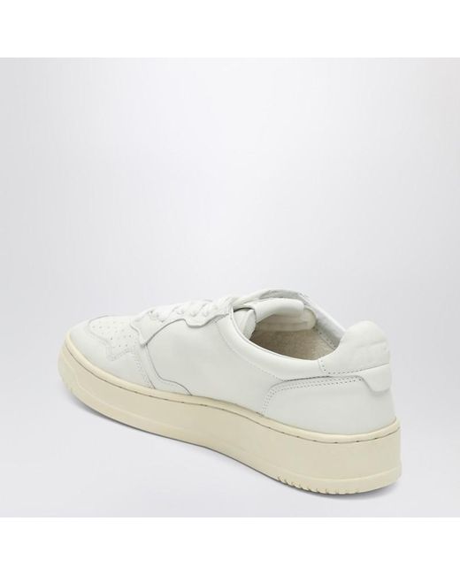 Sneaker medalist in pelle bianca di Autry in White
