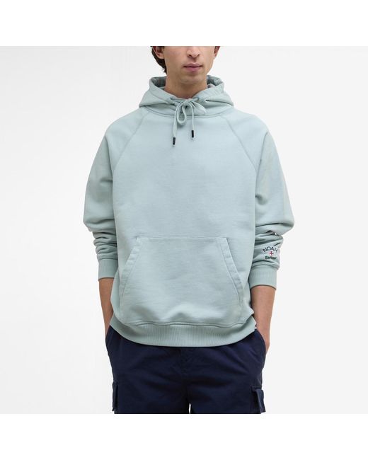 Barbour Ice-colored Sweatshirt X Noah in Blue for Men Lyst UK
