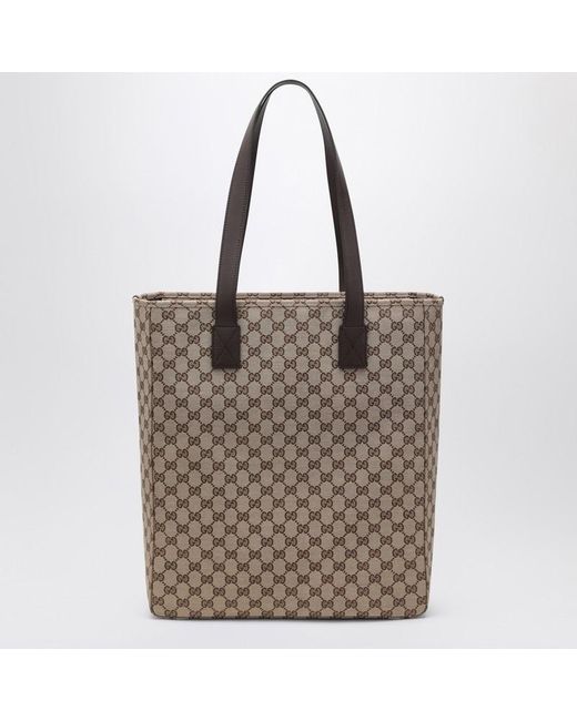 Grand Sac De Shopping En Tissu Gg Gucci pour homme en coloris Brown